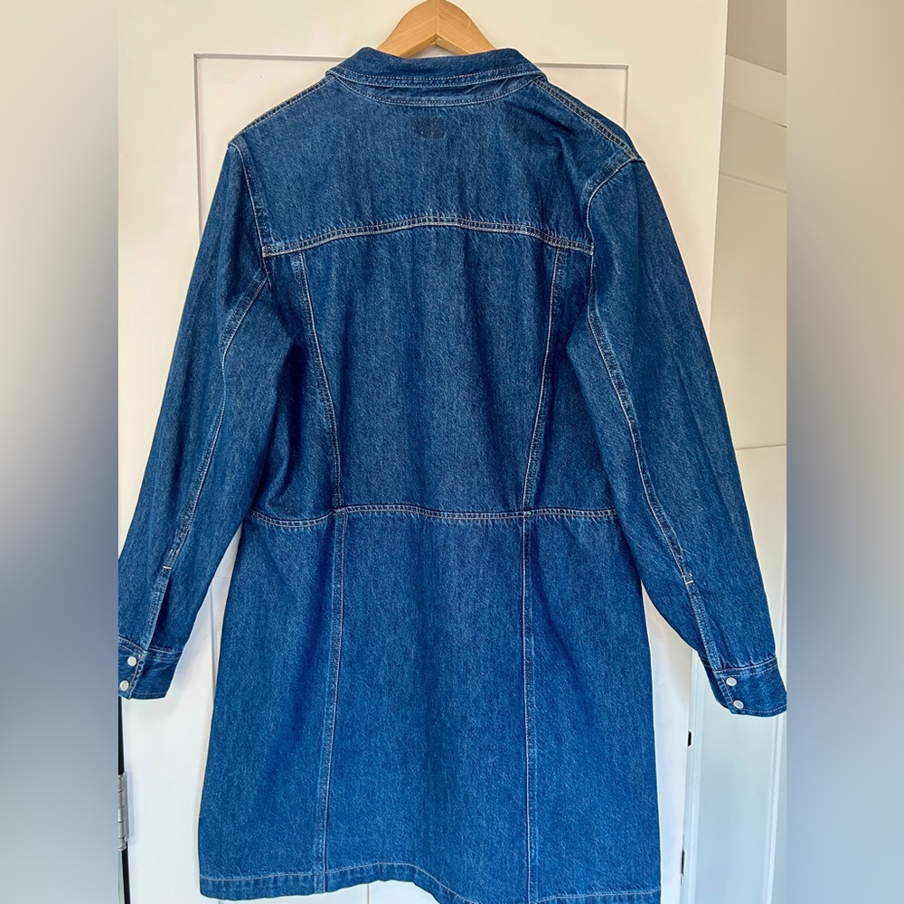 GAP Blue Denim Shirt Dress - Picture 4 of 4